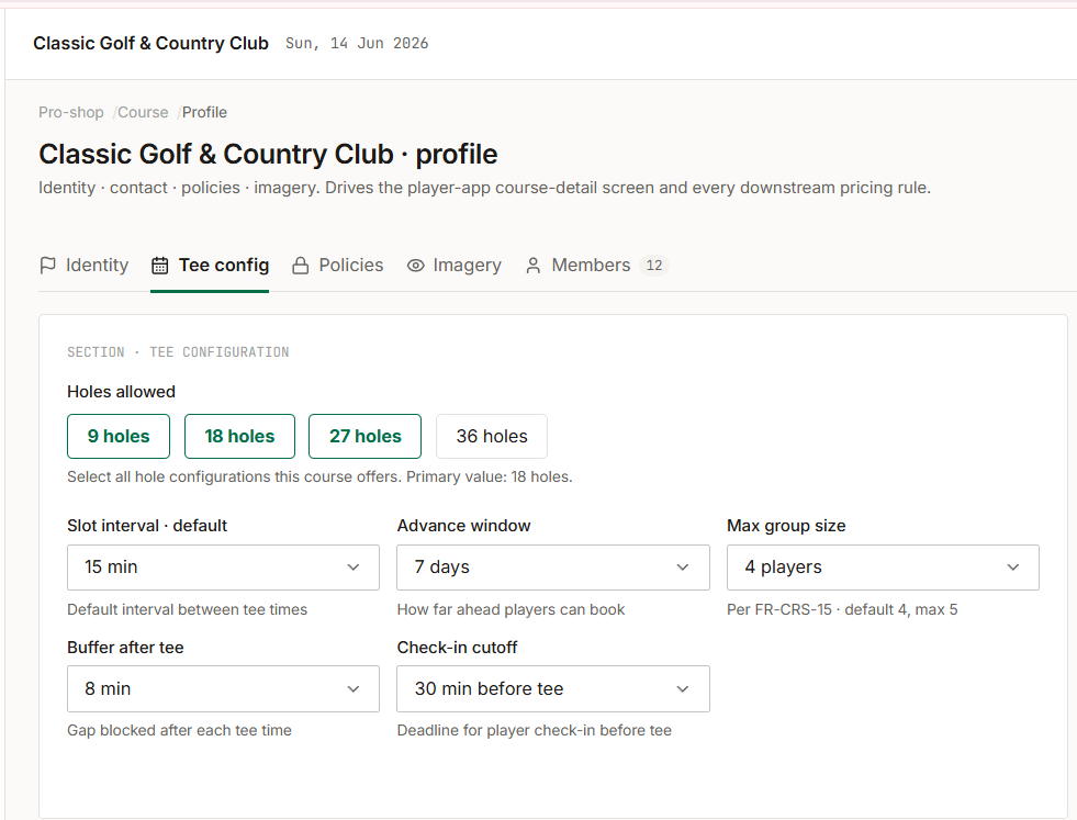 Configure tee rules
